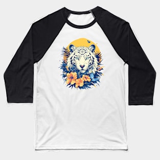 white tiger Baseball T-Shirt